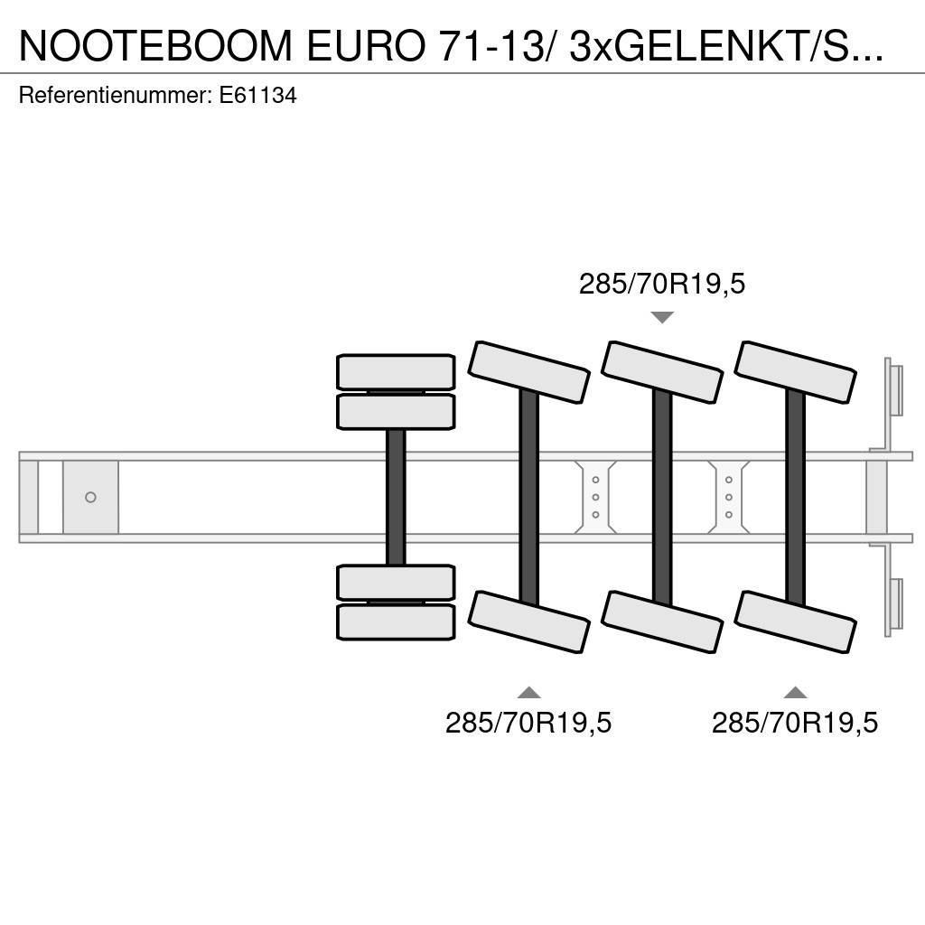 Nooteboom EURO 71-13/ 3xGELENKT/STEERING/DIR. Semirimorchi Ribassati