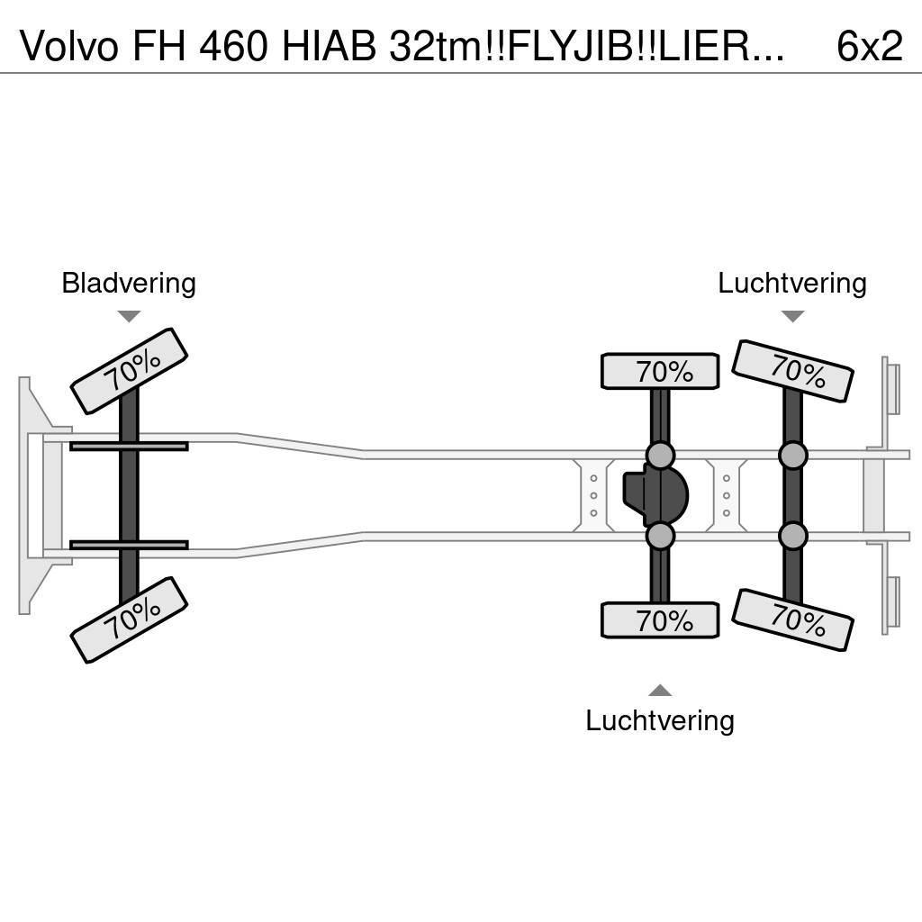 Volvo FH 460 HIAB 32tm!!FLYJIB!!LIER/WINSCH/WINDE!!EURO6 Gru per tutti i terreni
