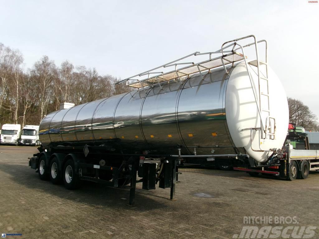 Metalovouga Bitumen / heavy oil tank inox 29 m3 / 1 comp Semirimorchi cisterna