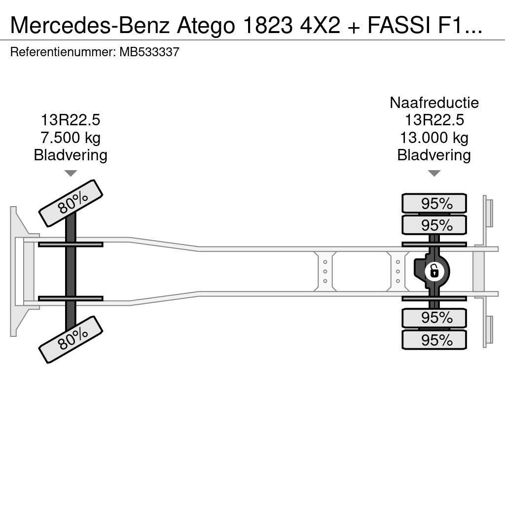 Mercedes-Benz Atego 1823 4X2 + FASSI F110A.21 + TIPPER - MANAUL Camion ribaltabili