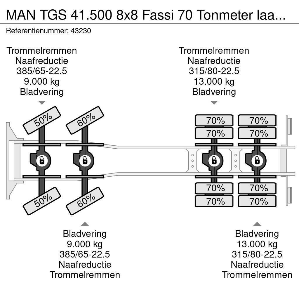 MAN TGS 41.500 8x8 Fassi 70 Tonmeter laadkraan + Fly-J Gru per tutti i terreni
