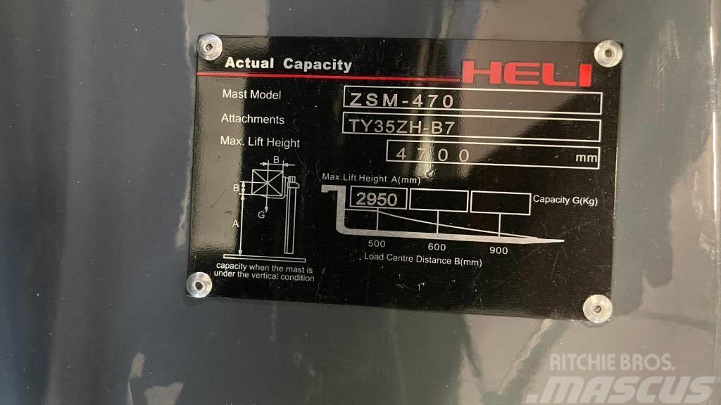 Heli CPCD 35 Vastapainotrukki Carrelli elevatori diesel