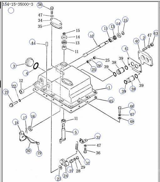 Shantui SD22 transmission control valve 154-15-350004- Trasmissione