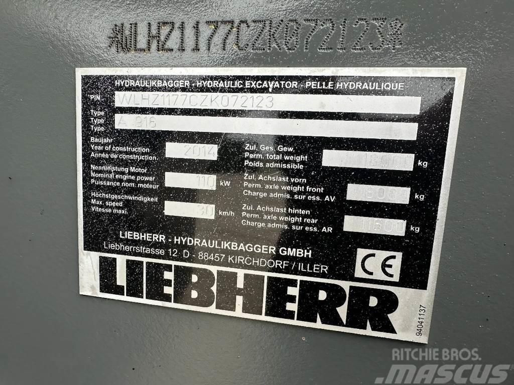 Liebherr A916 Litronic Escavatori gommati
