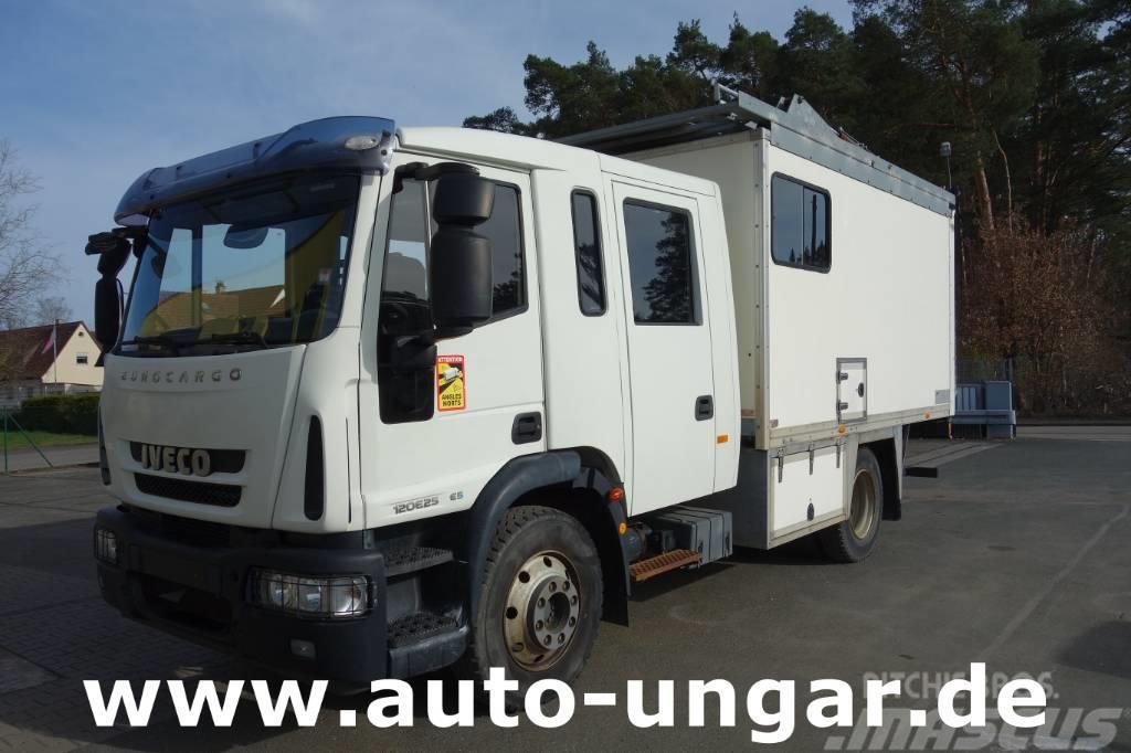 Iveco Eurocargo 120E225Doka Koffer mobile Werkstatt LBW Camion cassonati