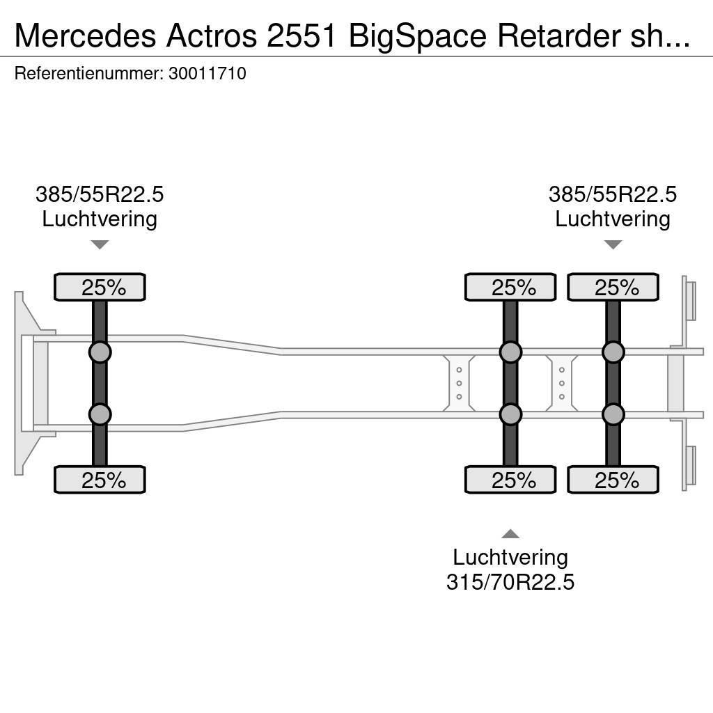 Mercedes-Benz Actros 2551 BigSpace Retarder showtruck Camion portacontainer