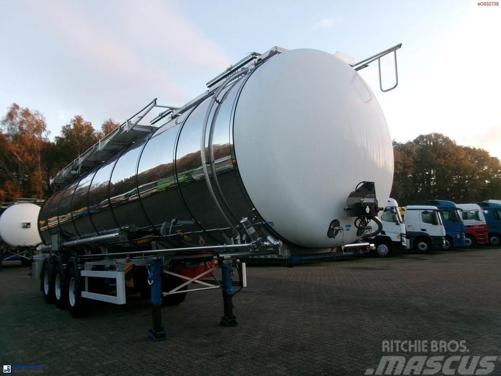 LAG Chemical tank inox 37.5 m3 / 1 comp Semirimorchi cisterna