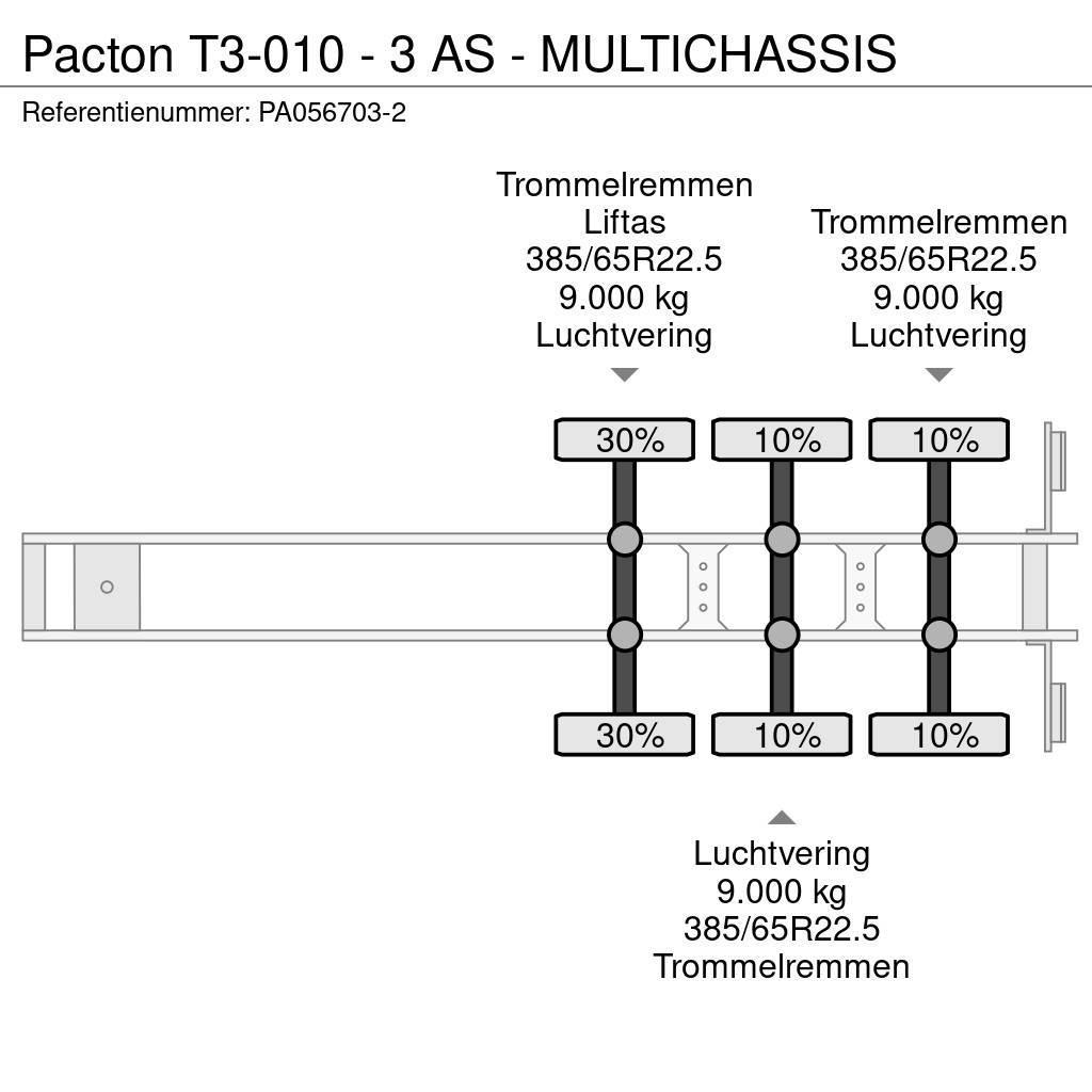Pacton T3-010 - 3 AS - MULTICHASSIS Semirimorchi portacontainer