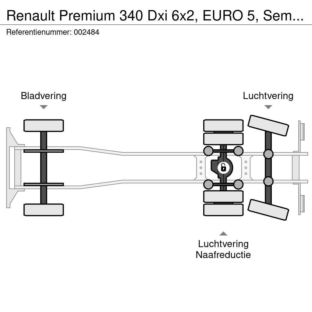 Renault Premium 340 Dxi 6x2, EURO 5, Semat Zoeller Camion dei rifiuti