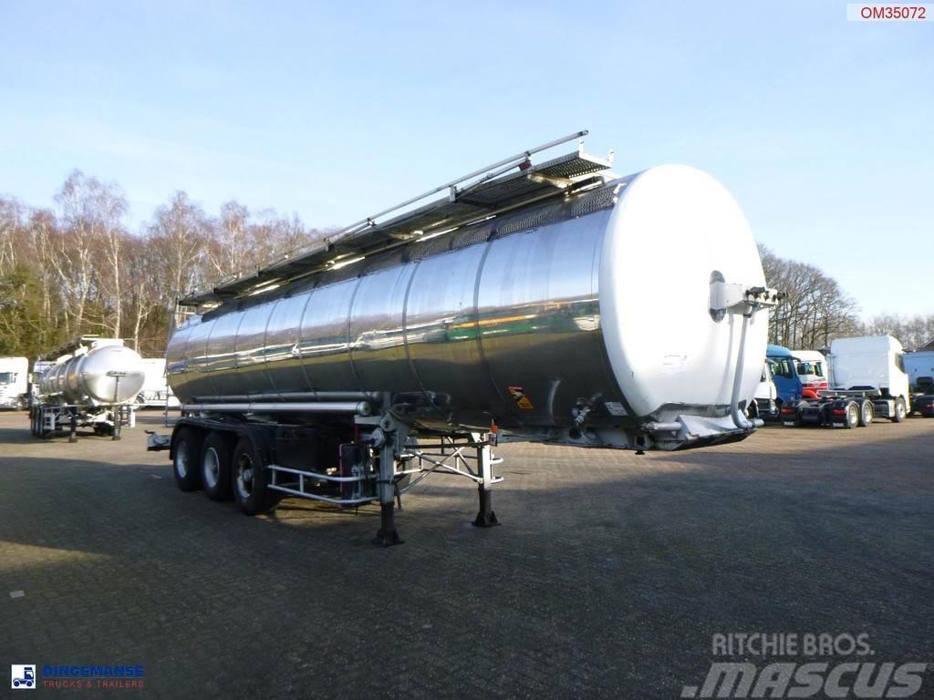 BSL Bitumen tank inox L4BH 30.8 m3 / 1 comp Semirimorchi cisterna