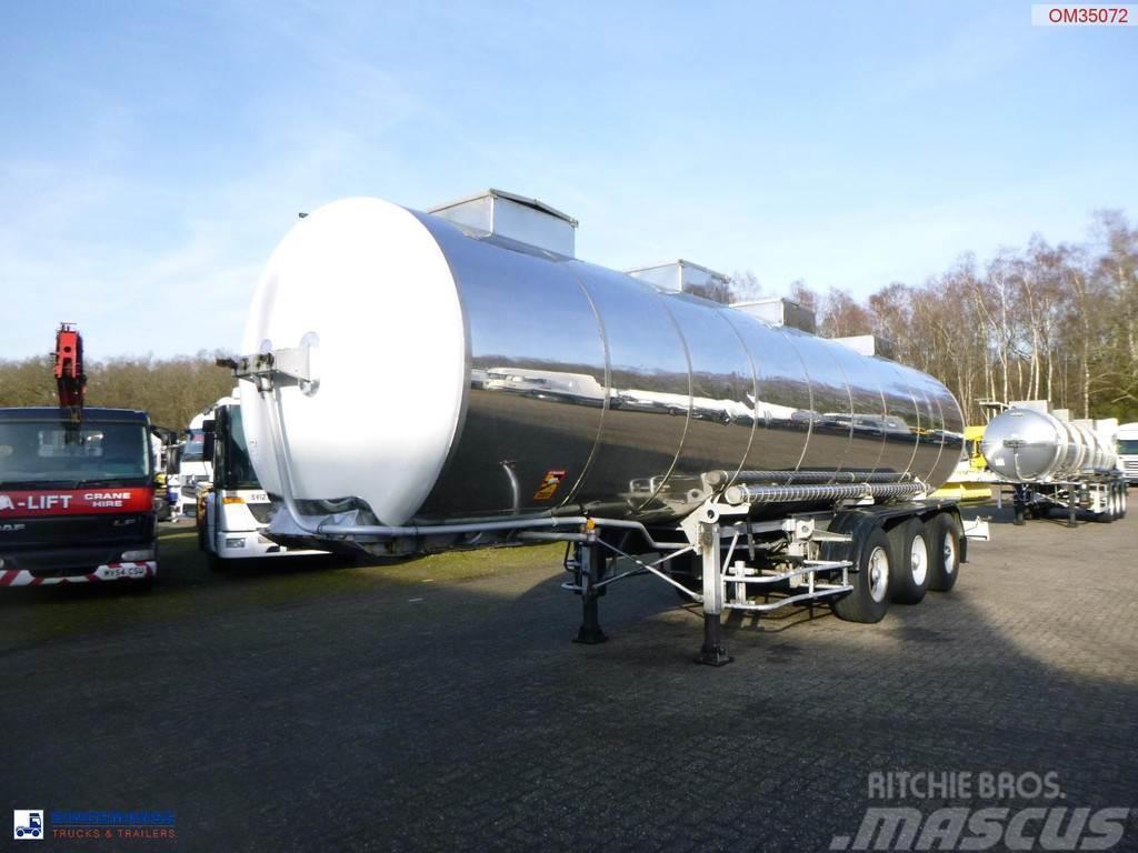 BSL Bitumen tank inox L4BH 30.8 m3 / 1 comp Semirimorchi cisterna