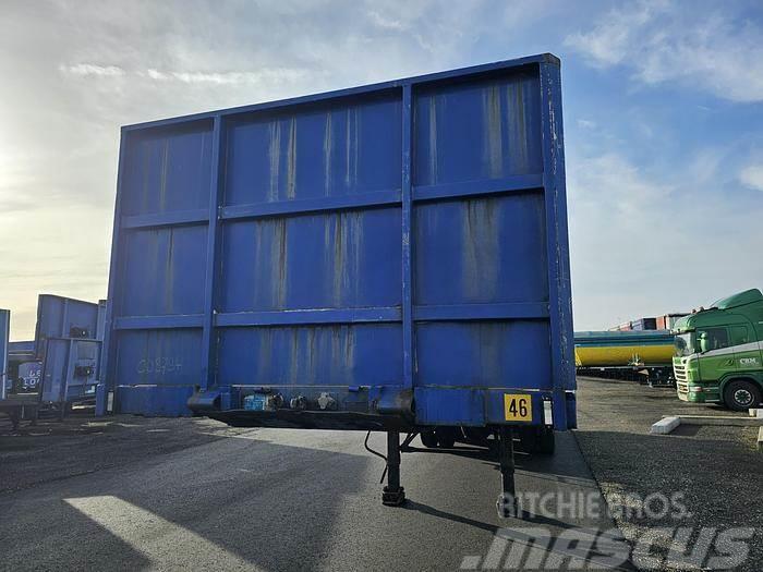 Contar B1828 dls| heavy duty| flatbed trailer with contai Semirimorchio a pianale