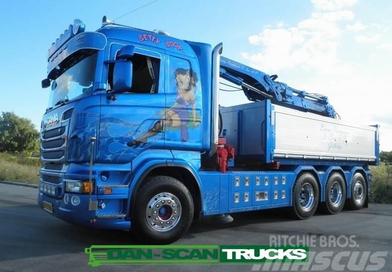 Scania R560 8x4*4 Hiab 266 kran pendel Camion ribaltabili