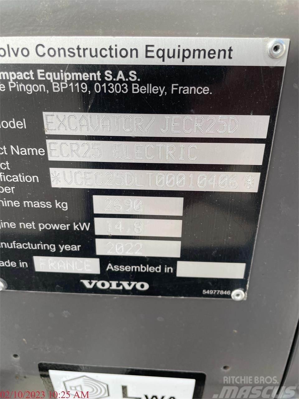 Volvo ECR25D Miniescavatori