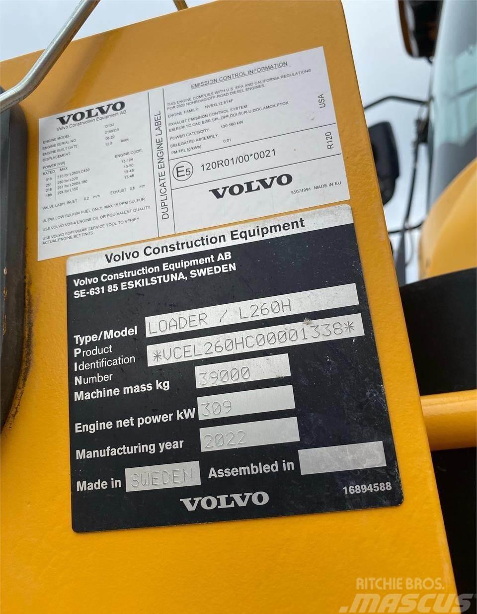Volvo L260H Pale gommate