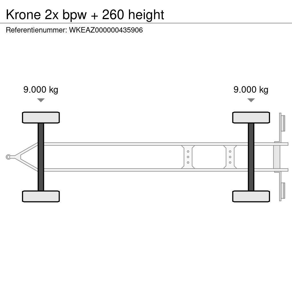Krone 2x bpw + 260 height Rimorchi centinati