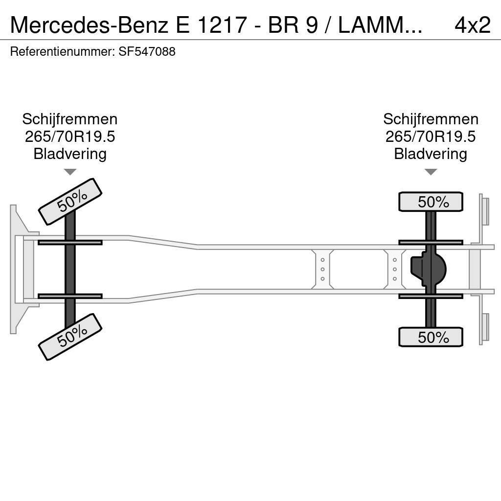 Mercedes-Benz E 1217 - BR 9 / LAMMES - BLATT - SPRING / EFFER KR Camion con sponde ribaltabili