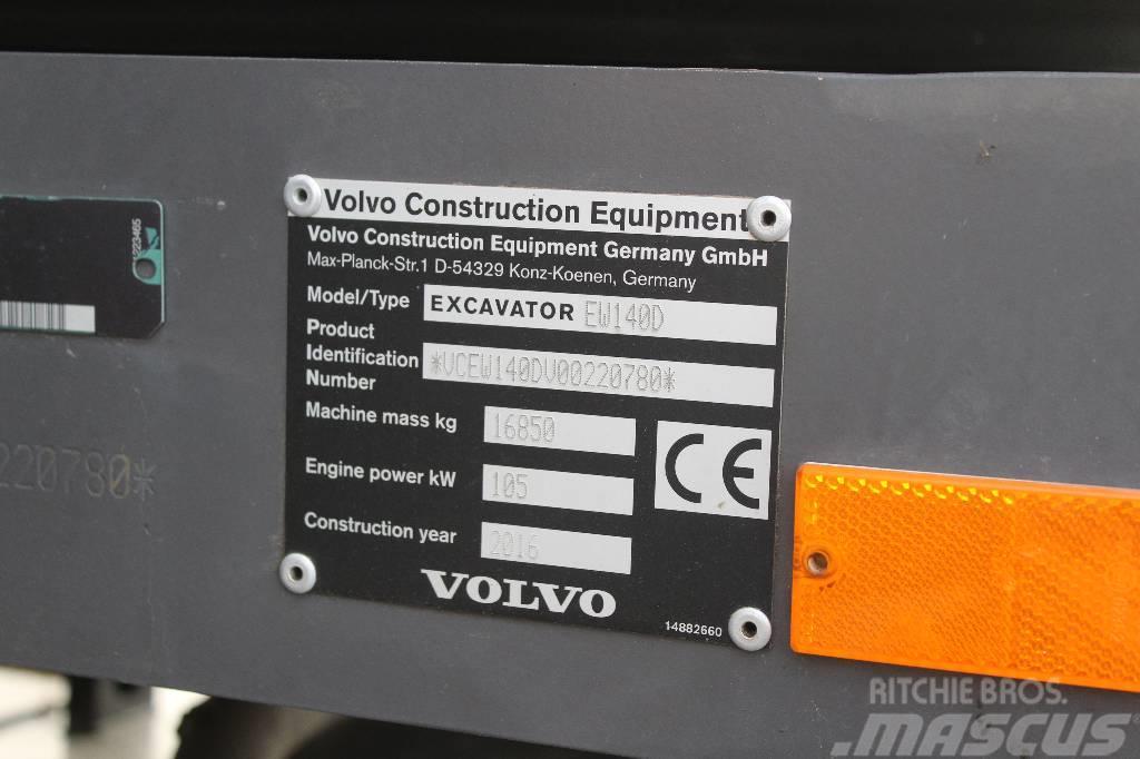 Volvo EW 140 D / Pyörittäjä, Kärry, Rasvari, Ym! Escavatori gommati
