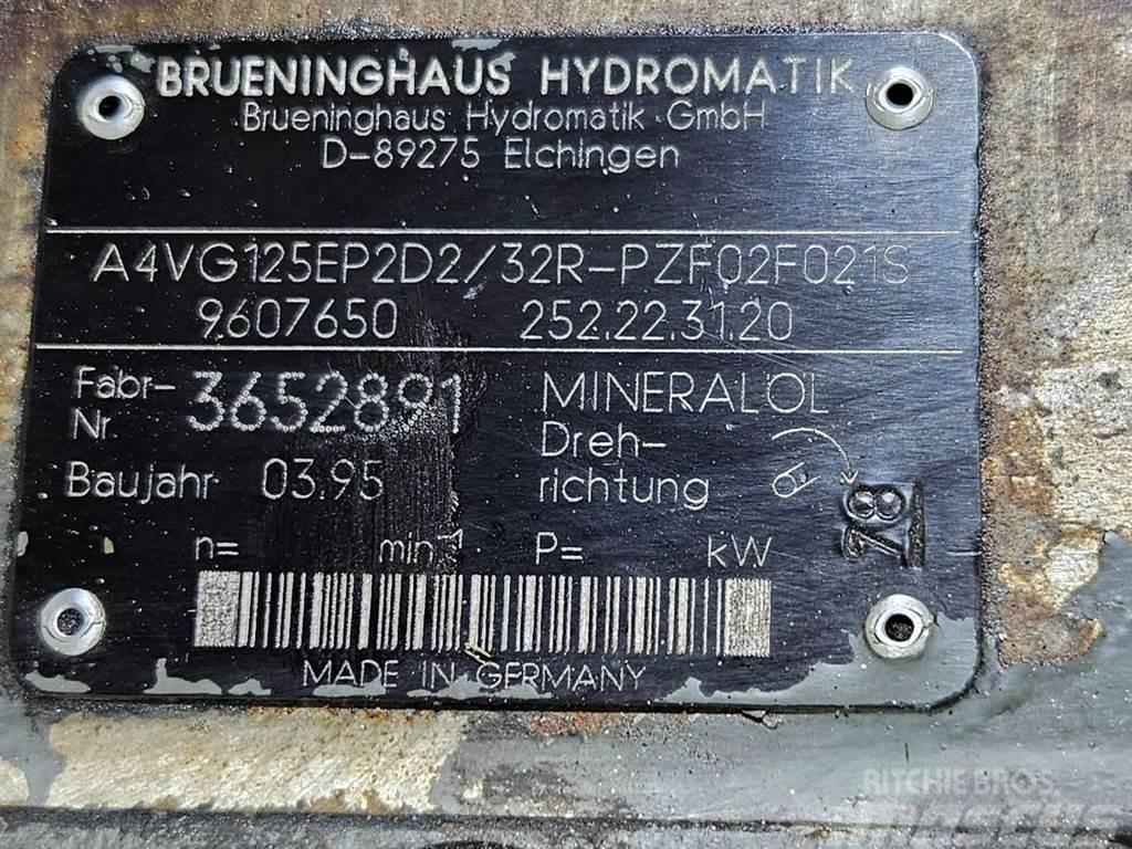 Brueninghaus Hydromatik A4VG125EP2D2/32R-Drive pump/Fahrpumpe/Rijpomp Componenti idrauliche