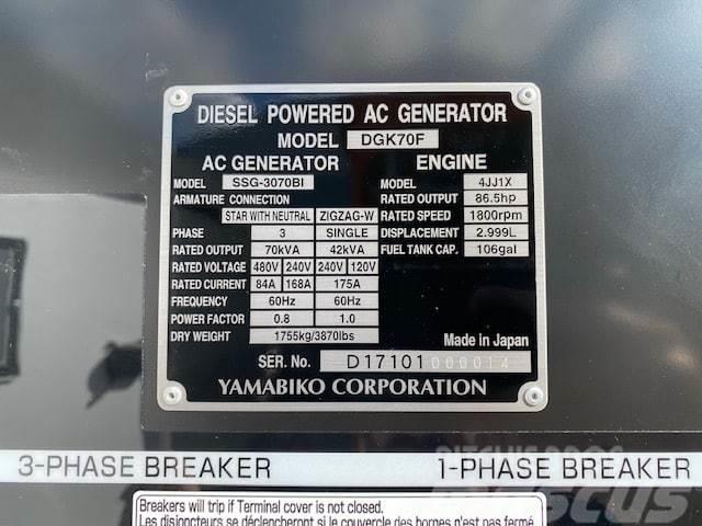 Isuzu DGK70F Generatori diesel
