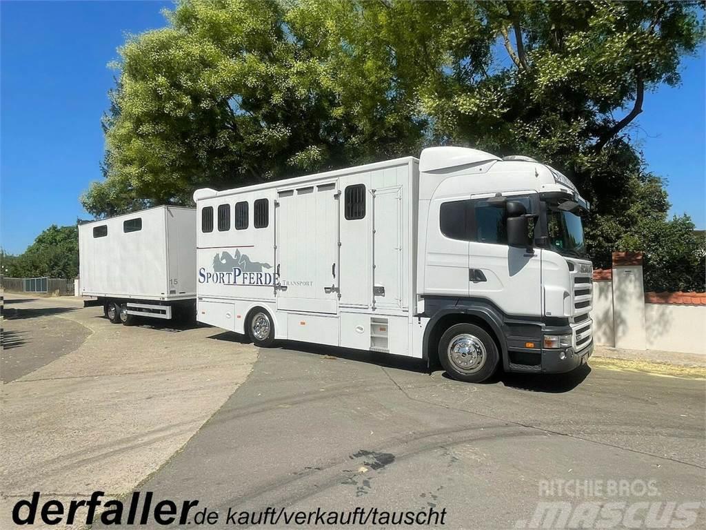 SCANIA R310 mit Spier Hänger 15 Pferde Camion per trasporto animali