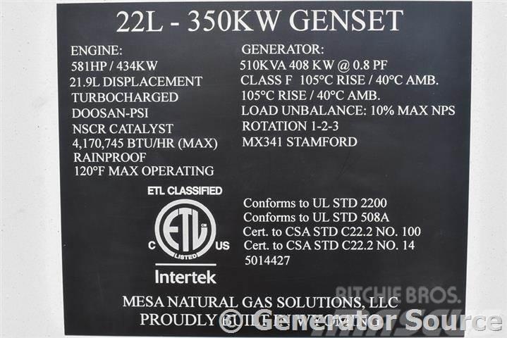Doosan 350 kW NG - JUST ARRIVED Generatori a gas