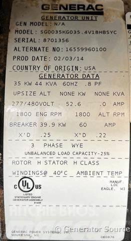 Generac 35 kW Altri generatori