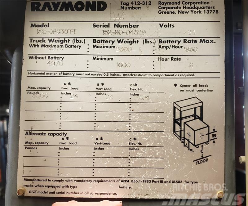 Raymond 152-OPC30TT Commissionatore medio livello