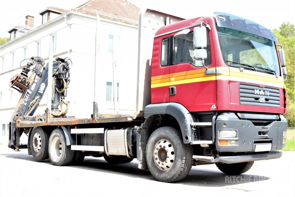MAN TGA26.430 E4 6x2 Retarder Kran BJ 2012 ! Camion trasporto legname