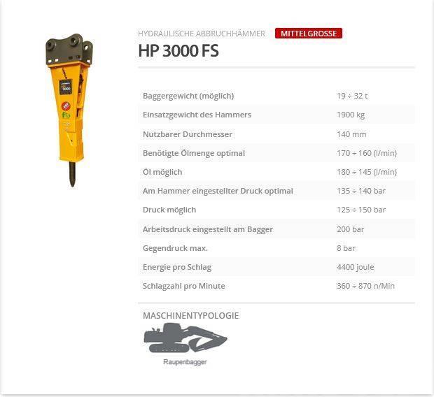 Indeco HP 3000 FS Martelli - frantumatori
