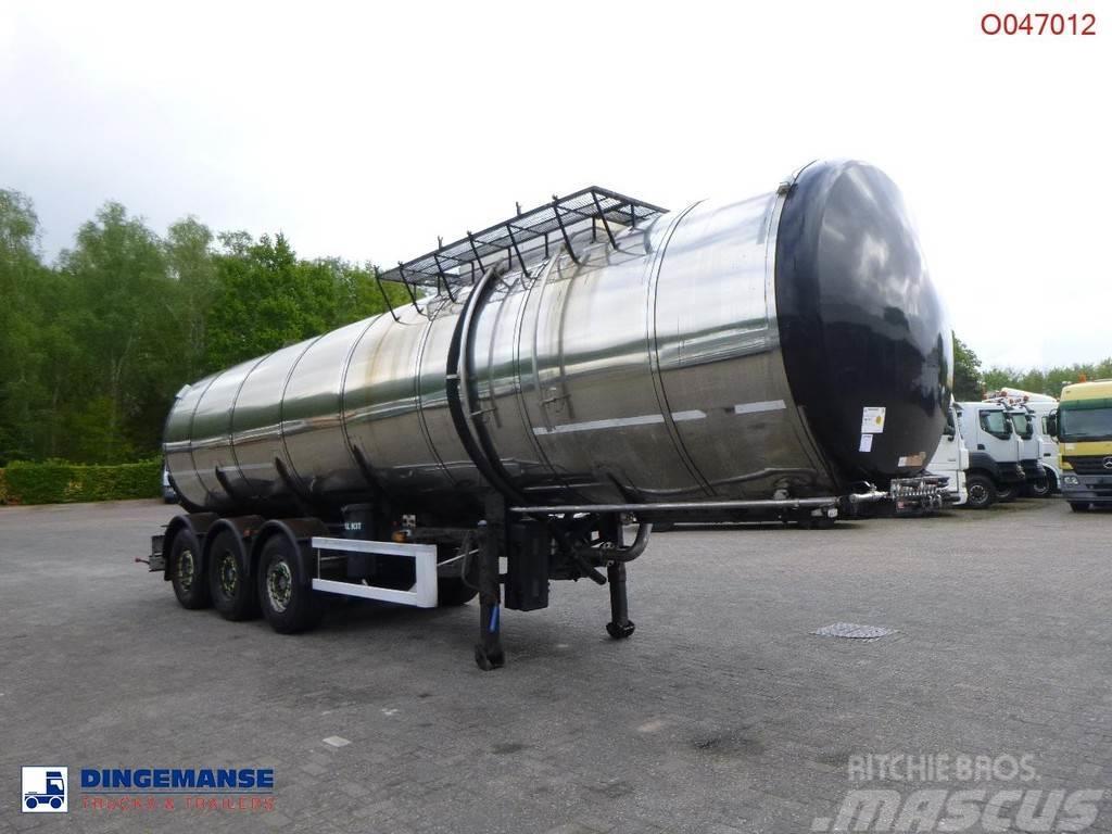 Metalovouga Bitumen tank inox 32 m3 / 1 comp + pump Semirimorchi cisterna