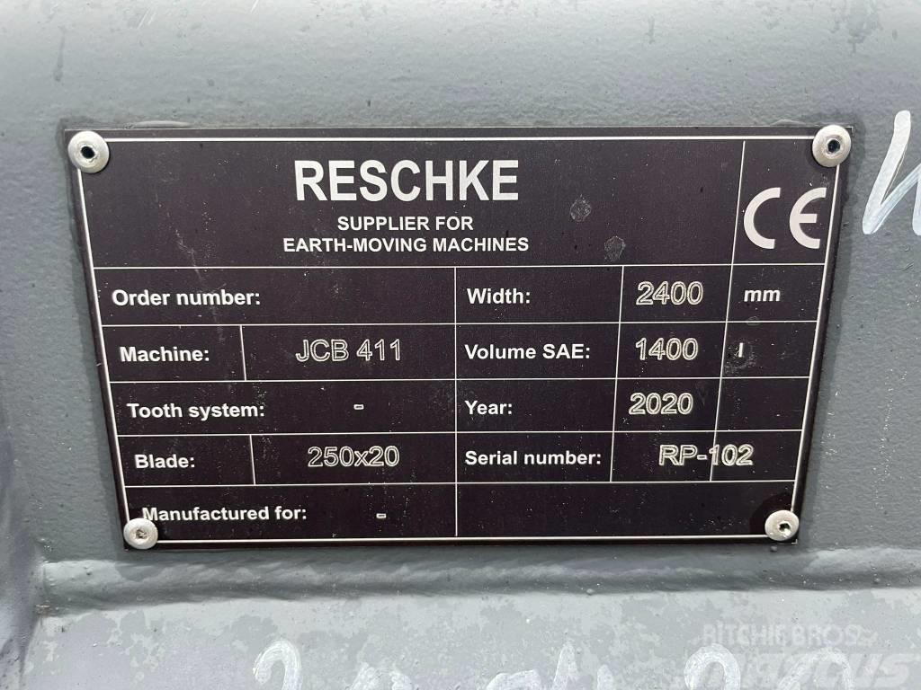 Reschke Łyżka ładowarkowa 2400mm 1,4m3 Benne