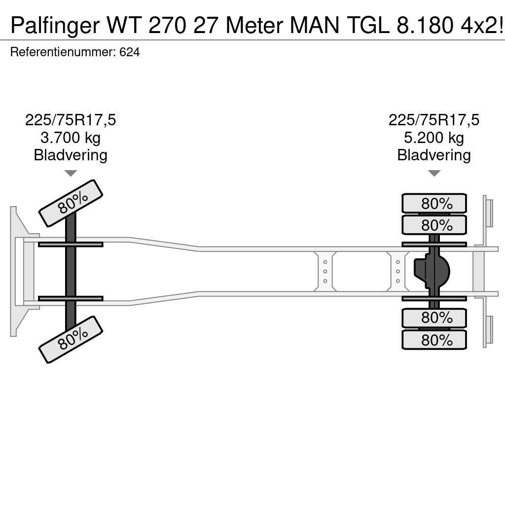 Palfinger WT 270 27 Meter MAN TGL 8.180 4x2! Piattaforme autocarrate