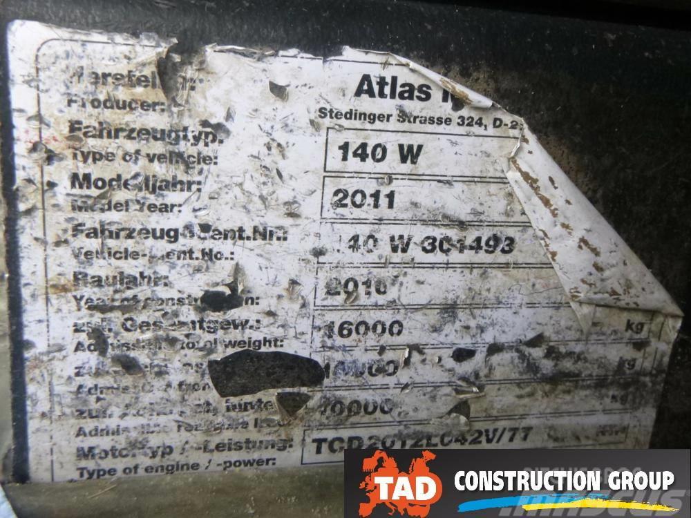 Atlas 140 W Escavatori gommati