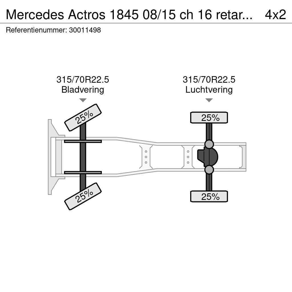Mercedes-Benz Actros 1845 08/15 ch 16 retarder 2 tanks Motrici e Trattori Stradali