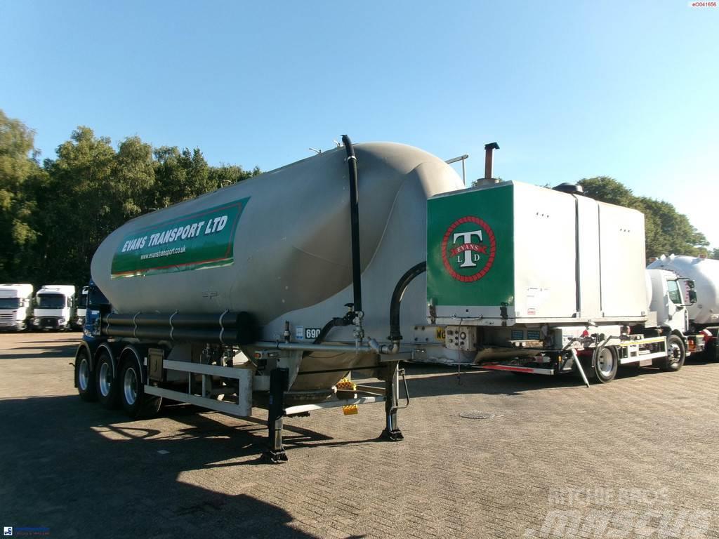 Spitzer Powder tank alu 37 m3 / 1 comp + compressor Semirimorchi cisterna