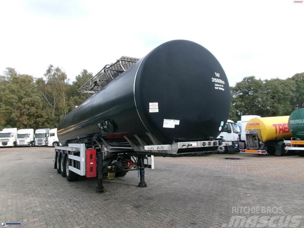 Crossland Bitumen tank inox 33 m3 / 1 comp + compressor + AD Semirimorchi cisterna