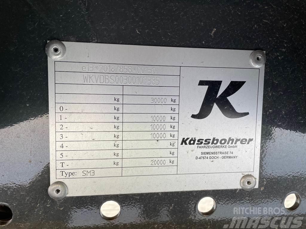 Kässbohrer DRAWBAR 3 + HYDRAULIC RAMPS + AIR SUSPENSION Caricatore basso