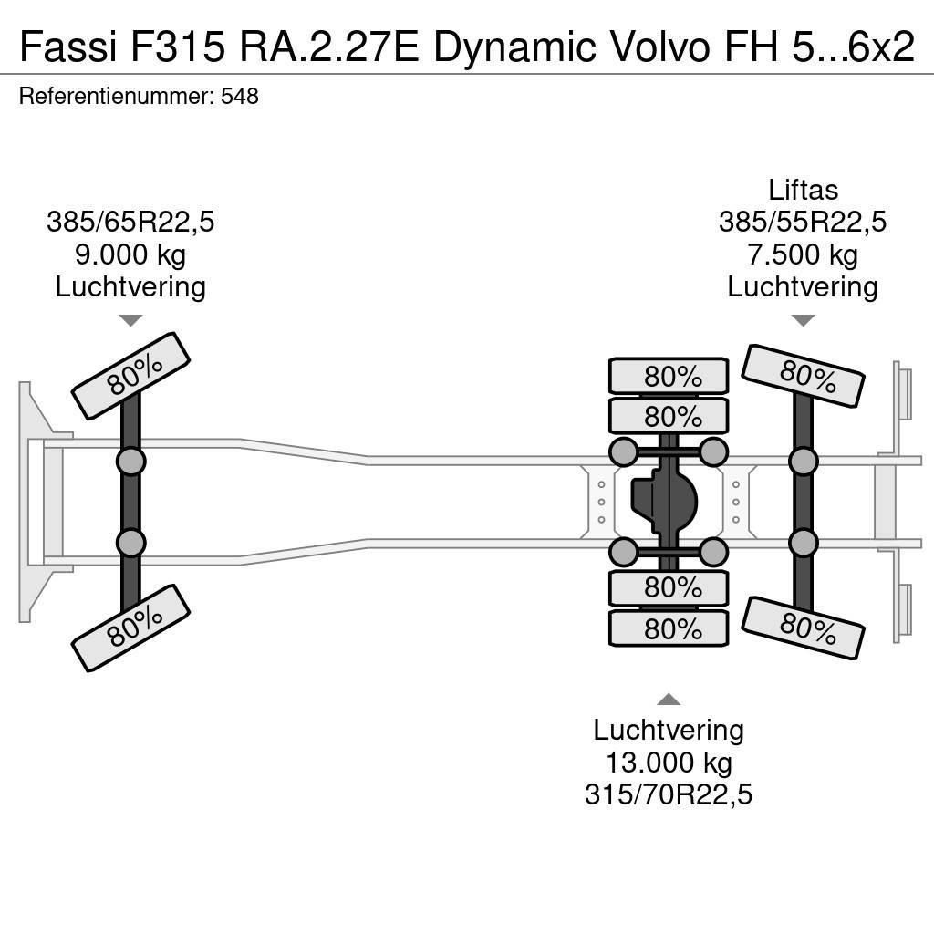 Fassi F315 RA.2.27E Dynamic Volvo FH 500 6x2 Euro 6! Gru per tutti i terreni
