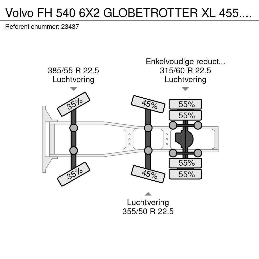 Volvo FH 540 6X2 GLOBETROTTER XL 455.000KM Motrici e Trattori Stradali
