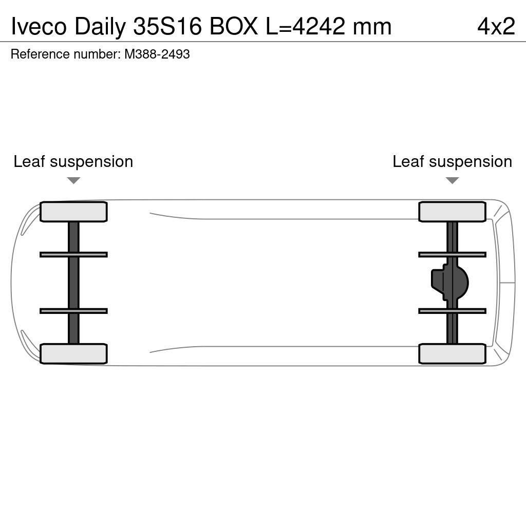 Iveco Daily 35S16 BOX L=4242 mm Furgoni altro