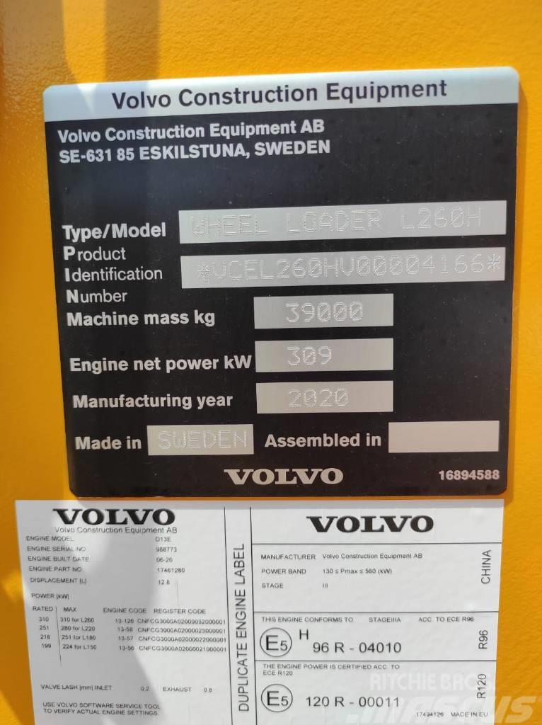 Volvo Wheel Loader L260H Pale gommate