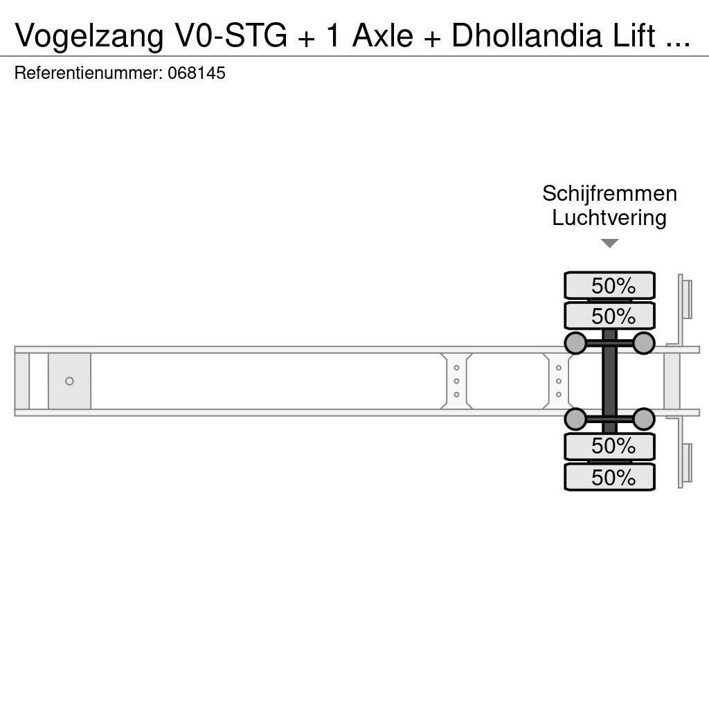 Vogelzang V0-STG + 1 Axle + Dhollandia Lift + Carrier Vector Semirimorchi a temperatura controllata
