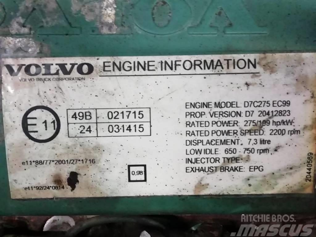 Volvo Engine D7C275 EPG EURO 3 Motori