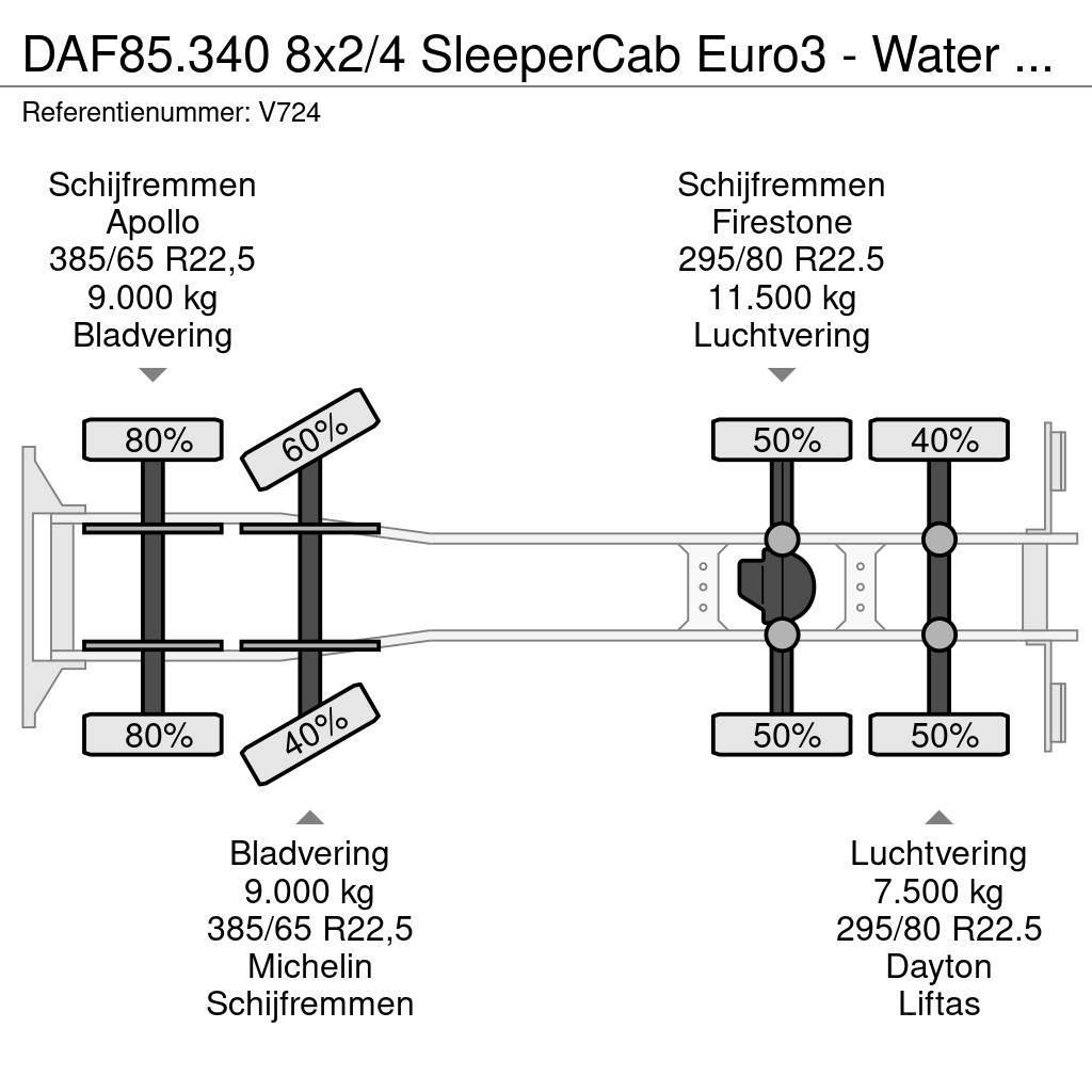 DAF 85.340 8x2/4 SleeperCab Euro3 - Water TankWagen 24 Cisterna