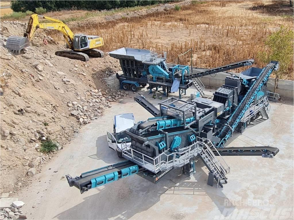 Constmach 120-150 TPH Mobile Crushing Plant Jaw & Impact Frantoi mobili