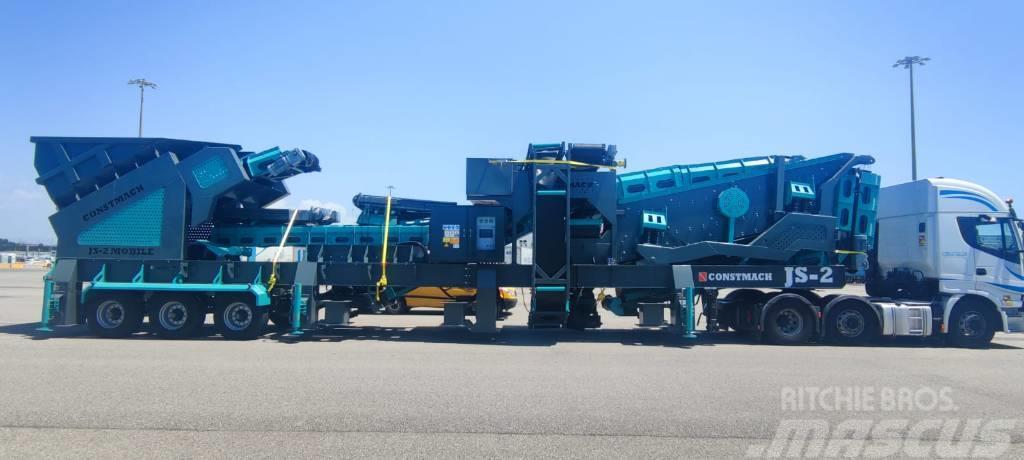 Constmach 120-150 TPH Mobile Crushing Plant Jaw & Impact Frantoi mobili
