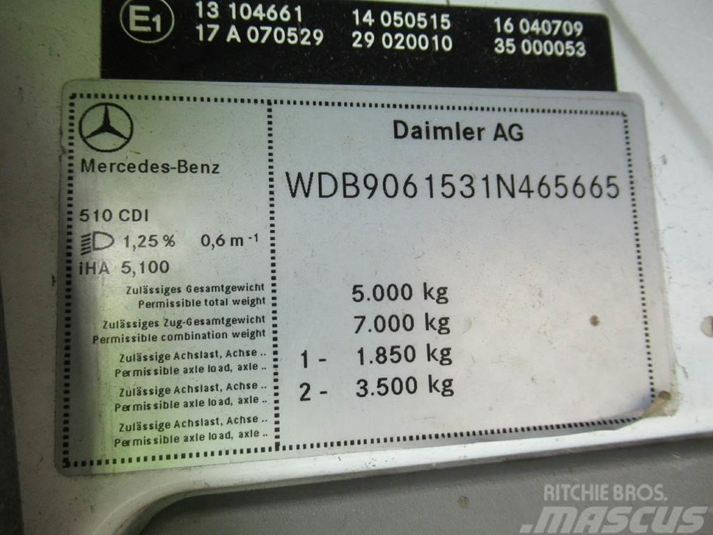 Mercedes-Benz Sprinter 510CDI Kipper + Zij-belading Side-loader Camion dei rifiuti