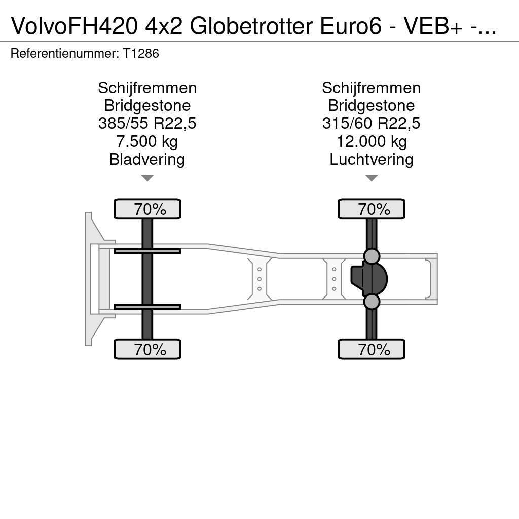 Volvo FH420 4x2 Globetrotter Euro6 - VEB+ - Double Tanks Motrici e Trattori Stradali