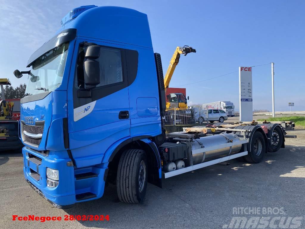 Iveco STRALIS 460NP LNG RETARDER Camion portacontainer